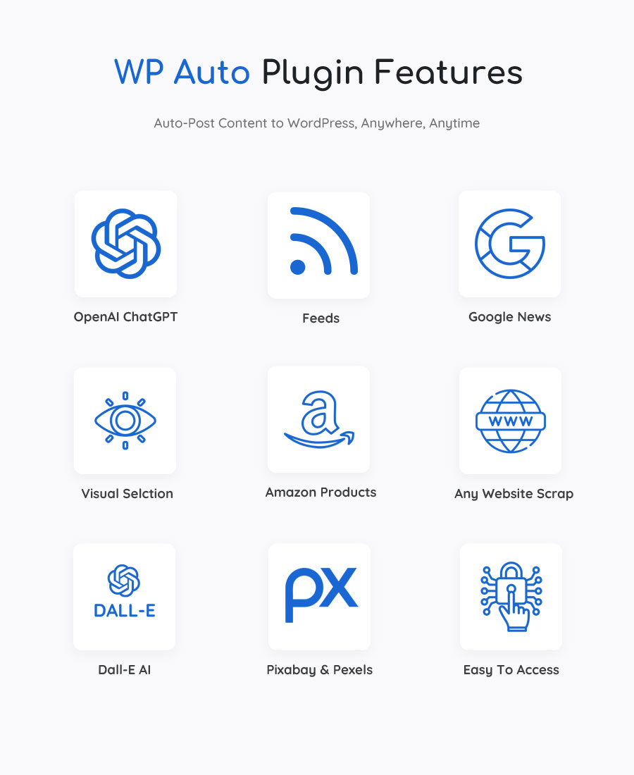 WP Auto Plugin Features